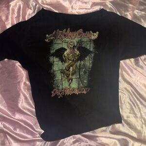 Motley Crue Dr. Feelgood Off the Shoulder Top